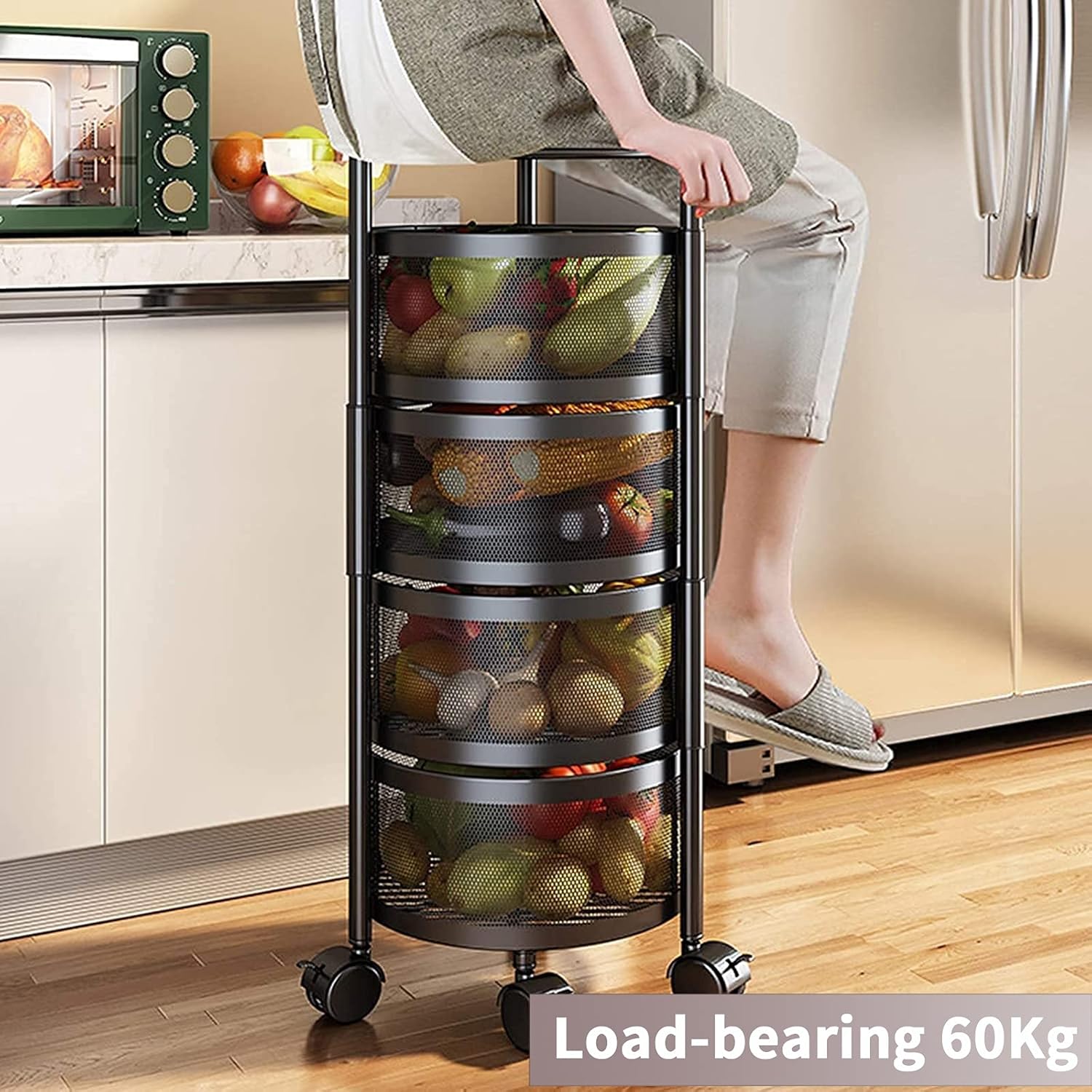 360° Multi-Tier Metal Kitchen Rack