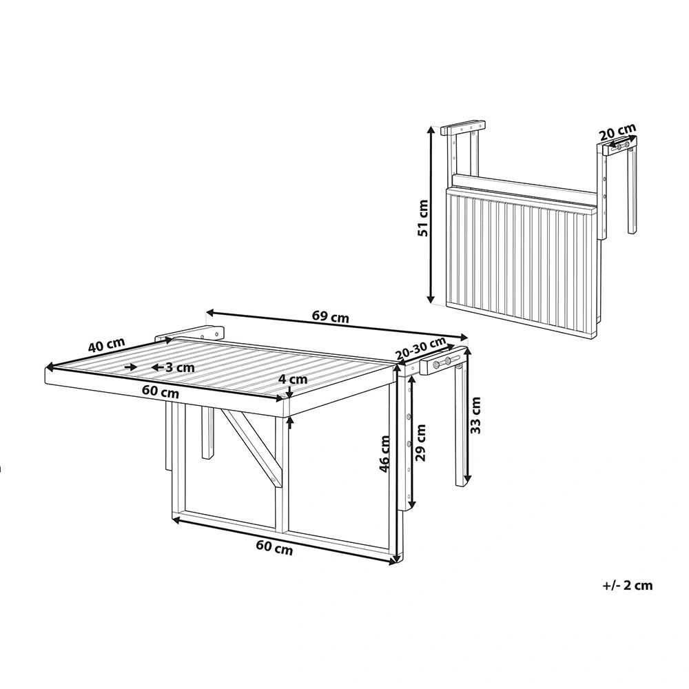 Alama Balcony table