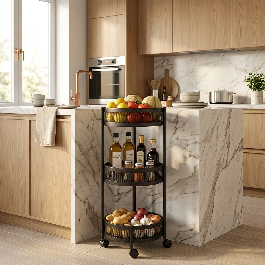 3-Tier Multi-Purpose Rolling Storage Cart