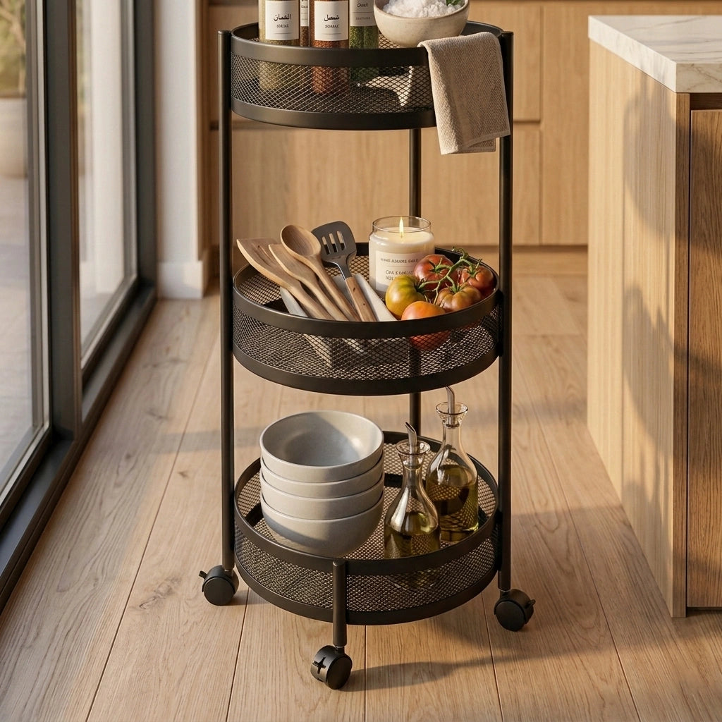 3-Tier Multi-Purpose Rolling Storage Cart